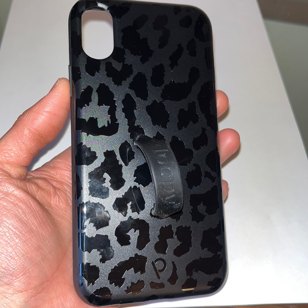 Loopy Case Midnight Leopard case for iPhone XS